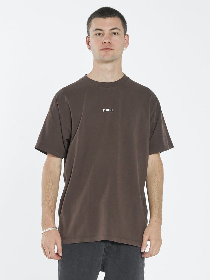 Minimal Thrills Merch Fit Tee - Postal Brown sold by Thrills