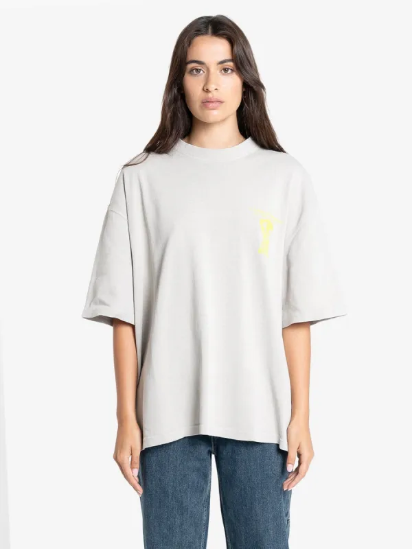 Earths Services Oversized Tee - Oyster Grey sold by Thrills