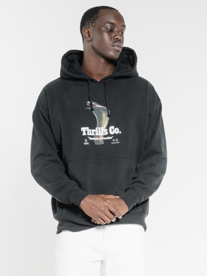 Darkside Slouch Pull On Hood - Black sold by Thrills