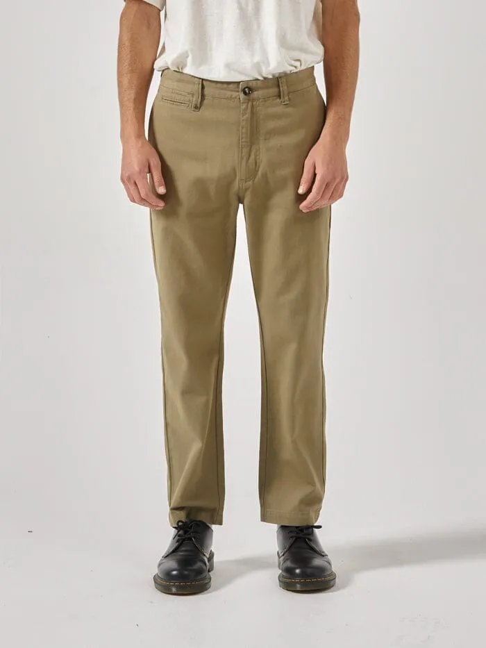 Minimal Thrills Work Chino - Aloe sold by Thrills