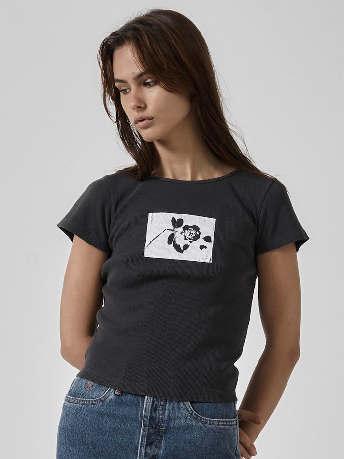 Paradox of Paradise Cap Sleeve Tee - Heritage Black sold by Thrills product image thumbnail 5