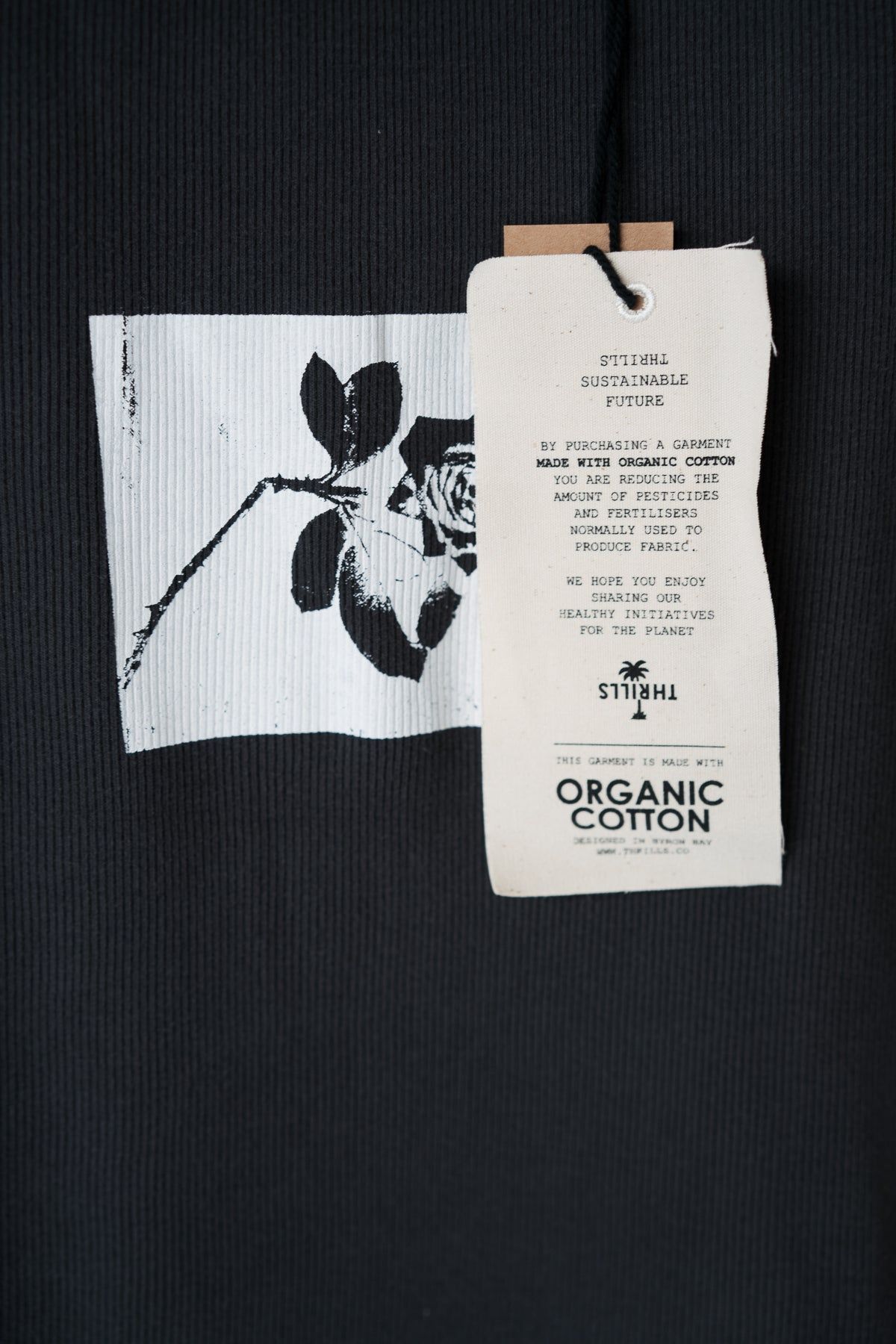 Paradox of Paradise Cap Sleeve Tee - Heritage Black sold by Thrills product image thumbnail 6