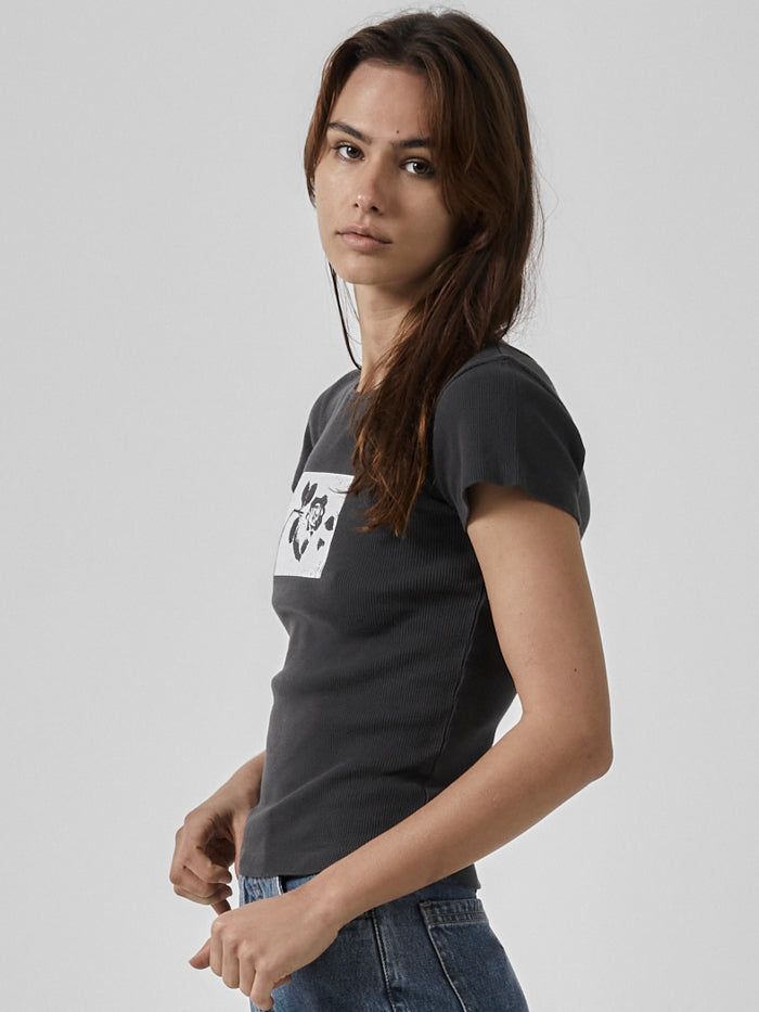 Paradox of Paradise Cap Sleeve Tee - Heritage Black sold by Thrills product image thumbnail 3