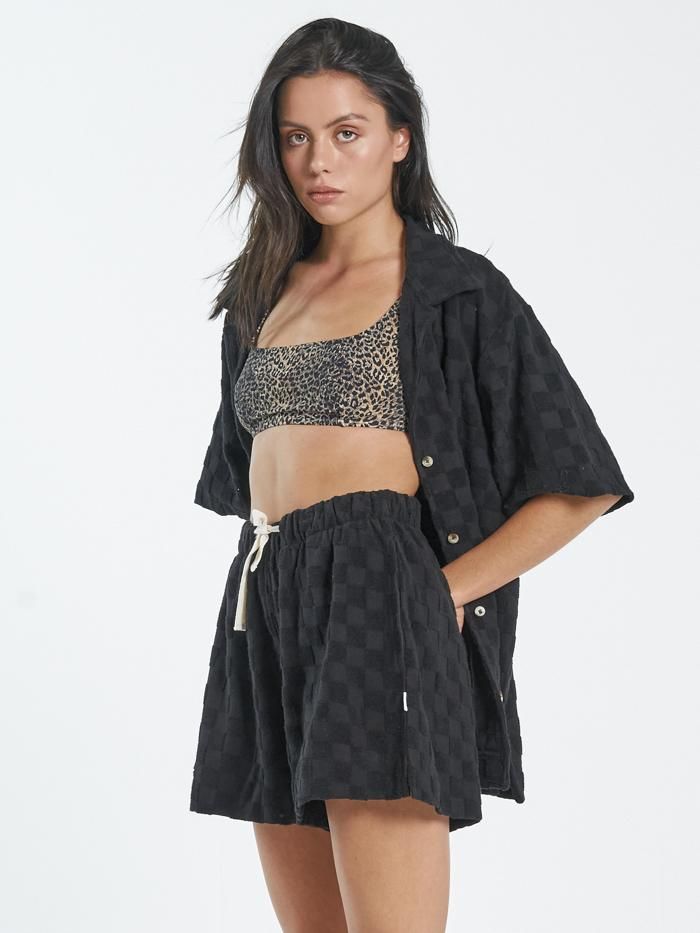 Aalto Terry Field Short - Black sold by Thrills product image thumbnail 5