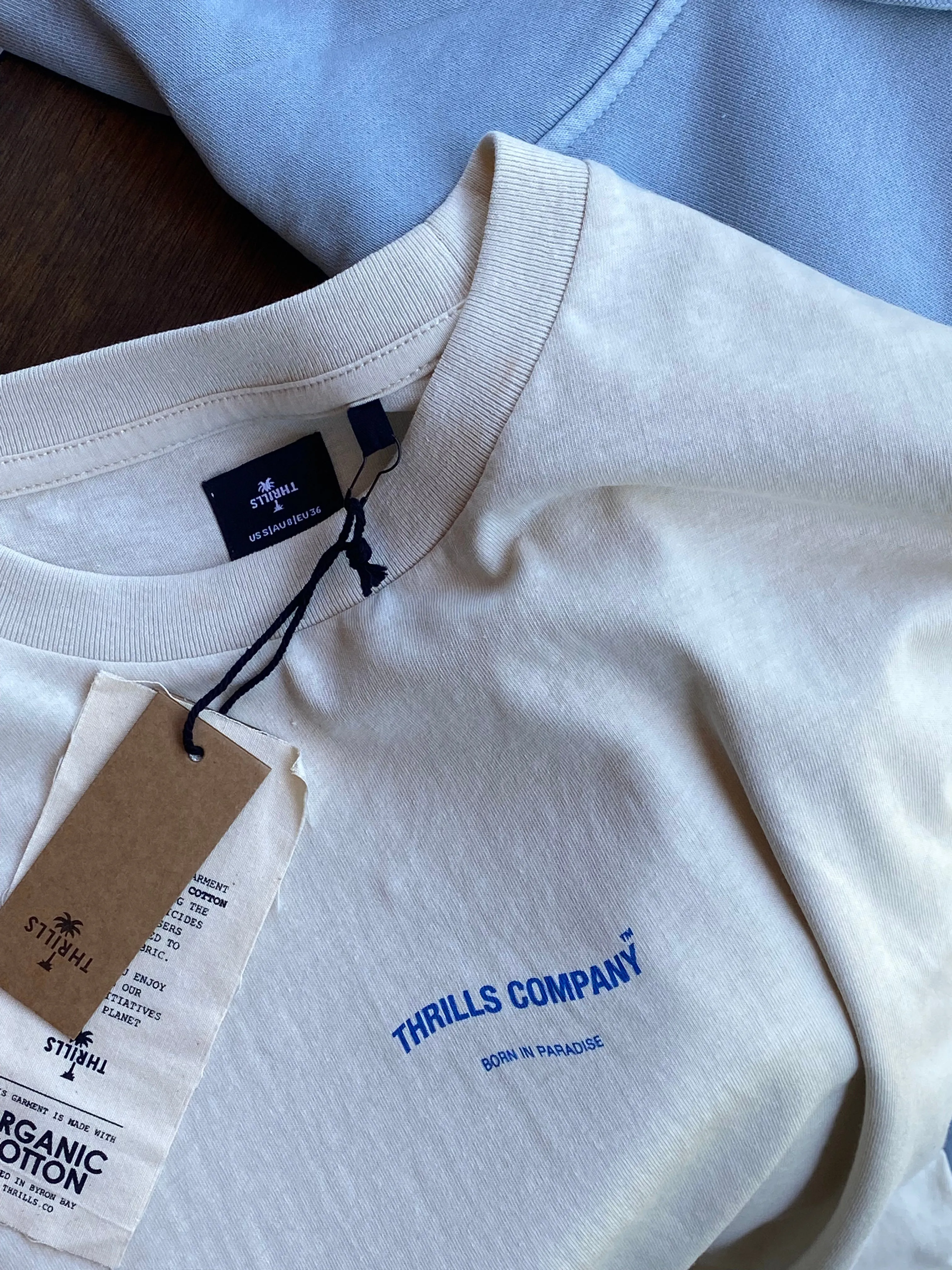 Stamp Wave Merch Fit Tee - Heritage White sold by Thrills product image thumbnail 4