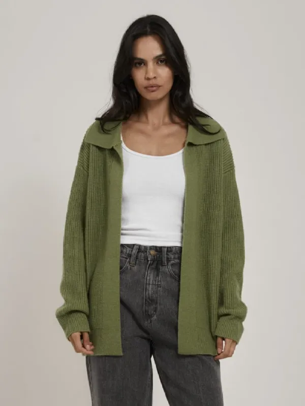 Aria Knit Cardigan - Kiwi Green sold by Thrills