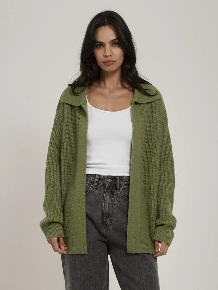 Aria Knit Cardigan - Kiwi Green sold by Thrills