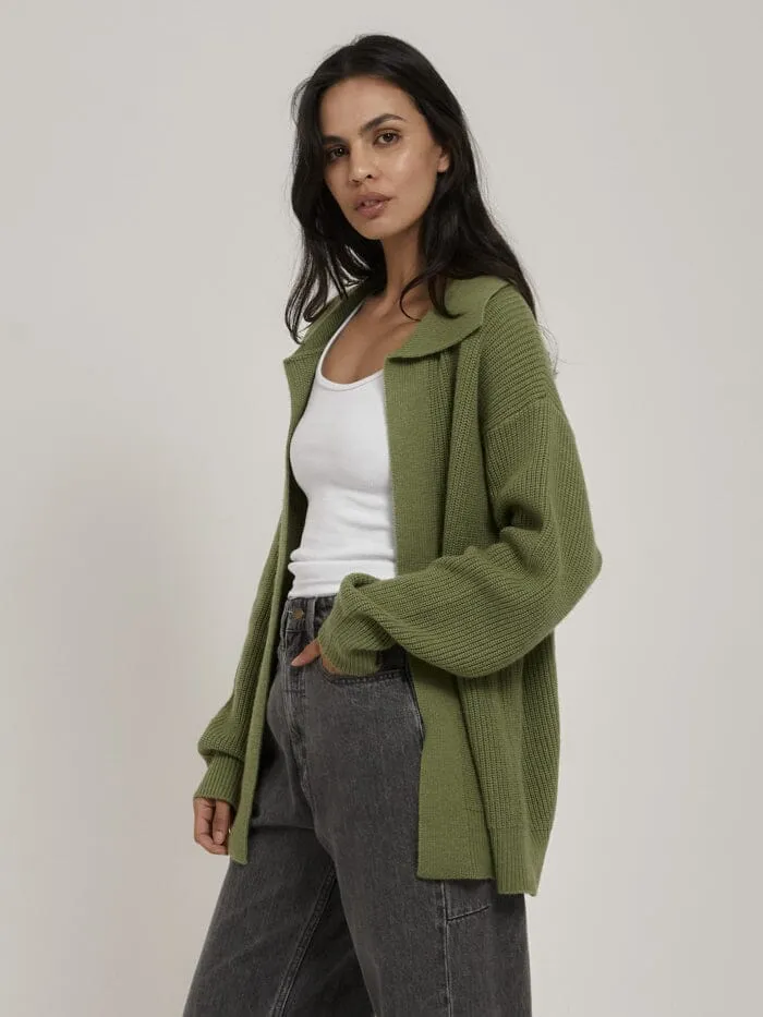 Aria Knit Cardigan - Kiwi Green sold by Thrills product image thumbnail 3
