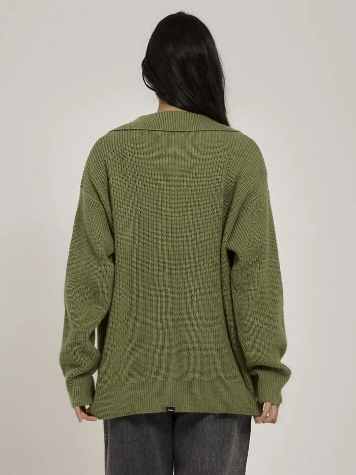 Aria Knit Cardigan - Kiwi Green sold by Thrills product image thumbnail 2