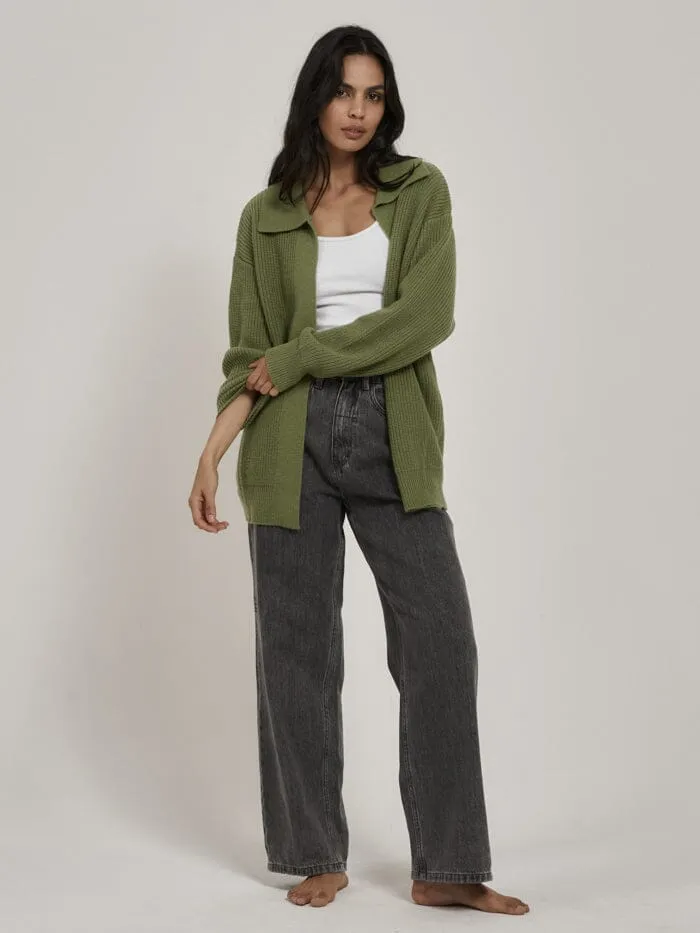 Aria Knit Cardigan - Kiwi Green sold by Thrills product image thumbnail 4