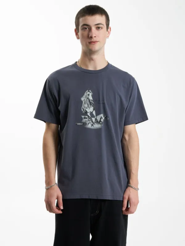 Hell Raising Bronco Merch Fit Tee - Slate sold by Thrills