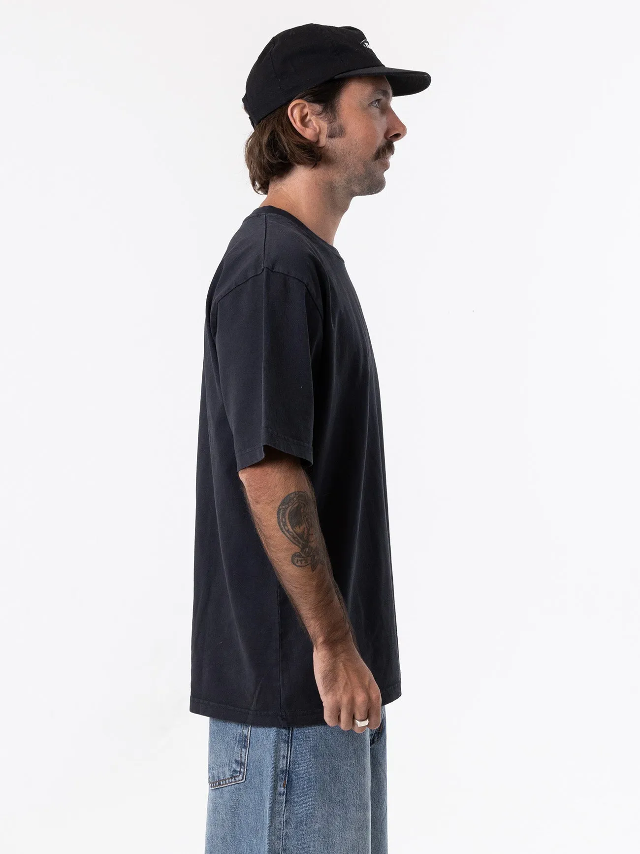 Thrills Military Oversize Fit Tee - Dark Navy sold by Thrills product image thumbnail 3