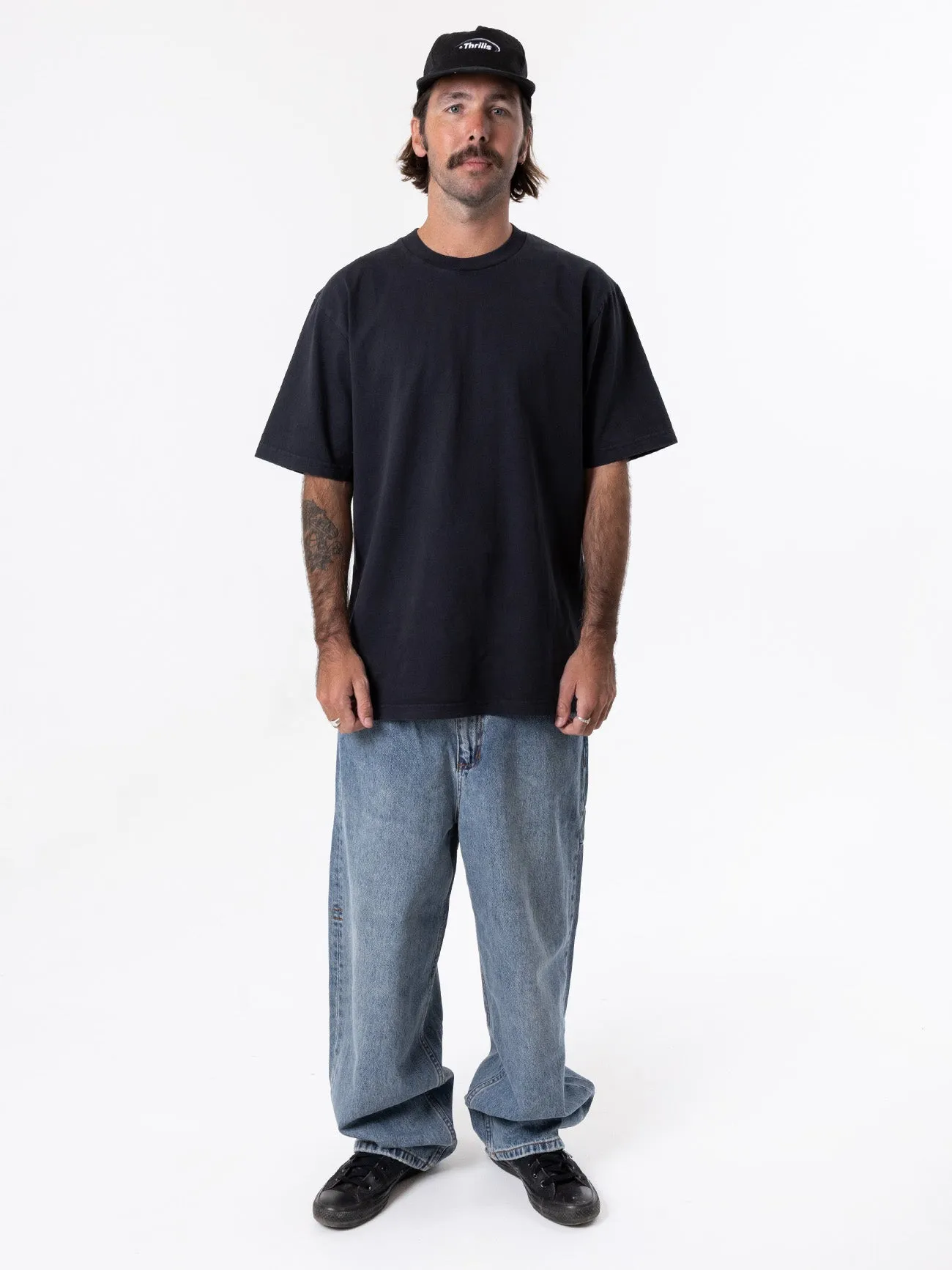 Thrills Military Oversize Fit Tee - Dark Navy sold by Thrills product image thumbnail 5