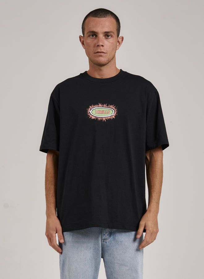 Acid Test Oversize Fit Tee - Washed Black sold by Thrills