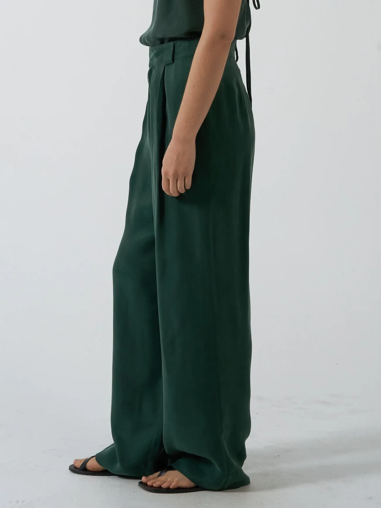 Artisan Cupro Pant - Deep Emerald sold by Thrills product image thumbnail 4