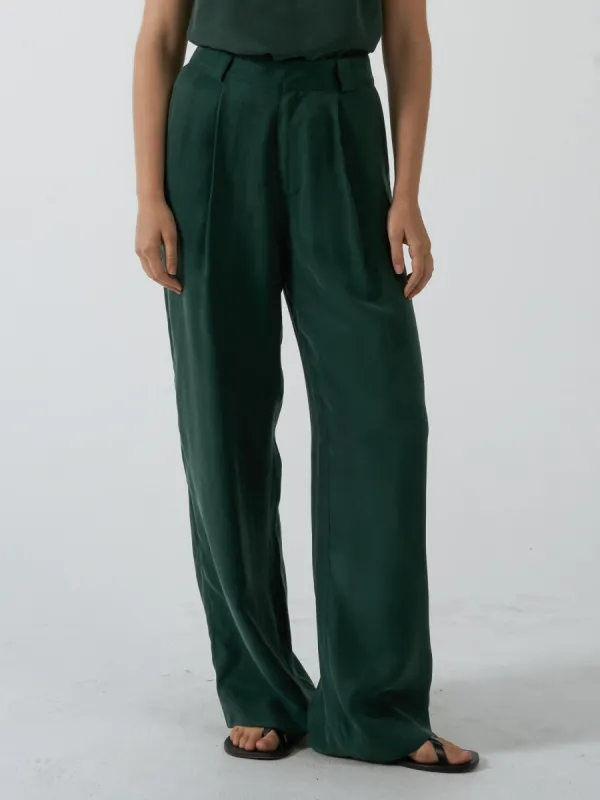 Artisan Cupro Pant - Deep Emerald sold by Thrills