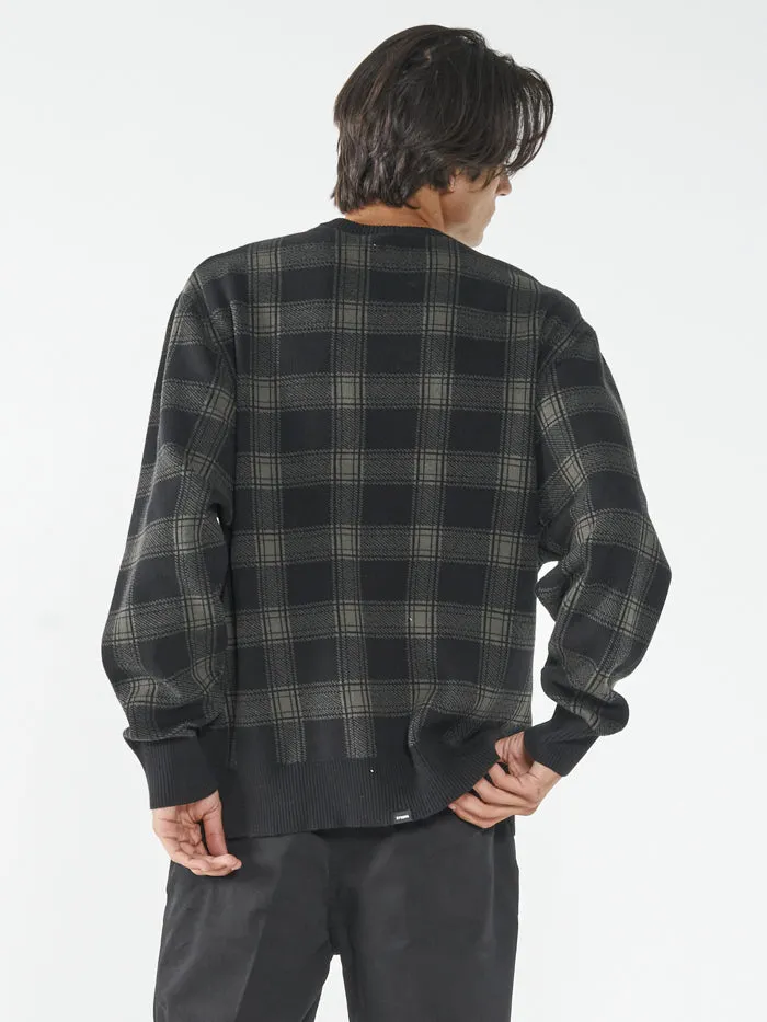 Now Then Crew Knit - Oil Green sold by Thrills product image thumbnail 2