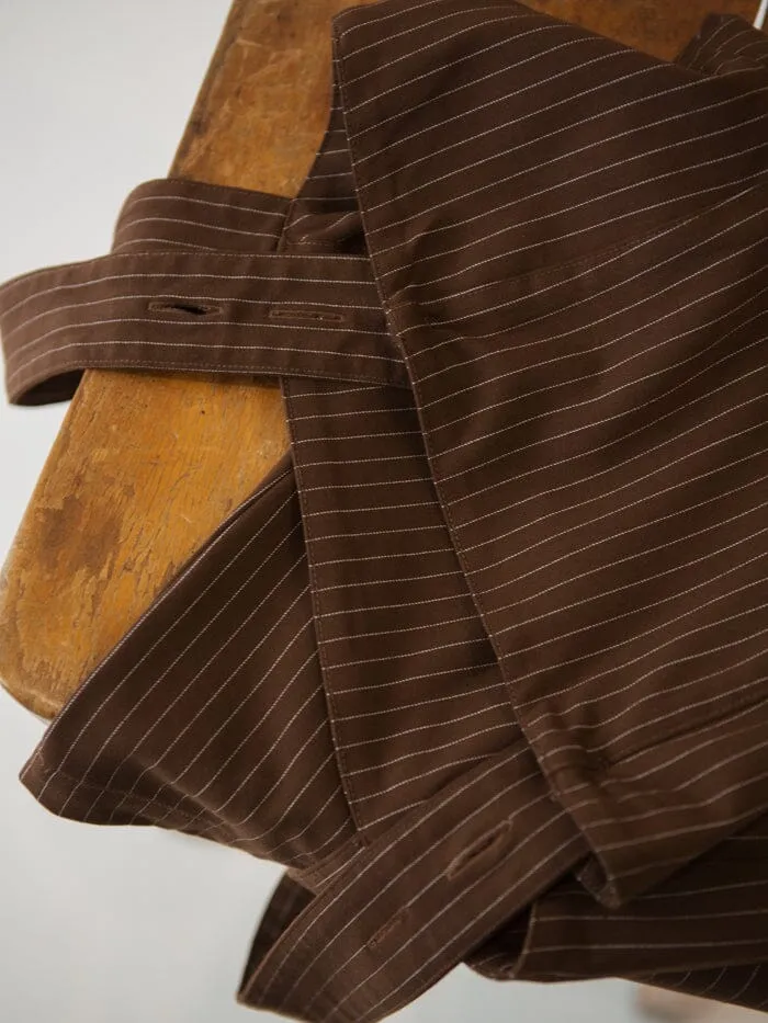 Connie Pinstripe Dress - Brown sold by Thrills product image thumbnail 5