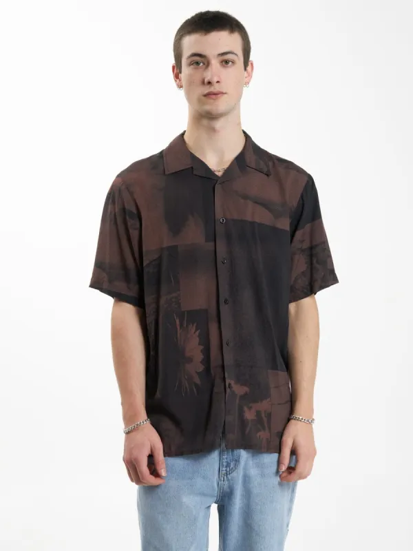 Earthdrone Bowling Shirt - Black sold by Thrills
