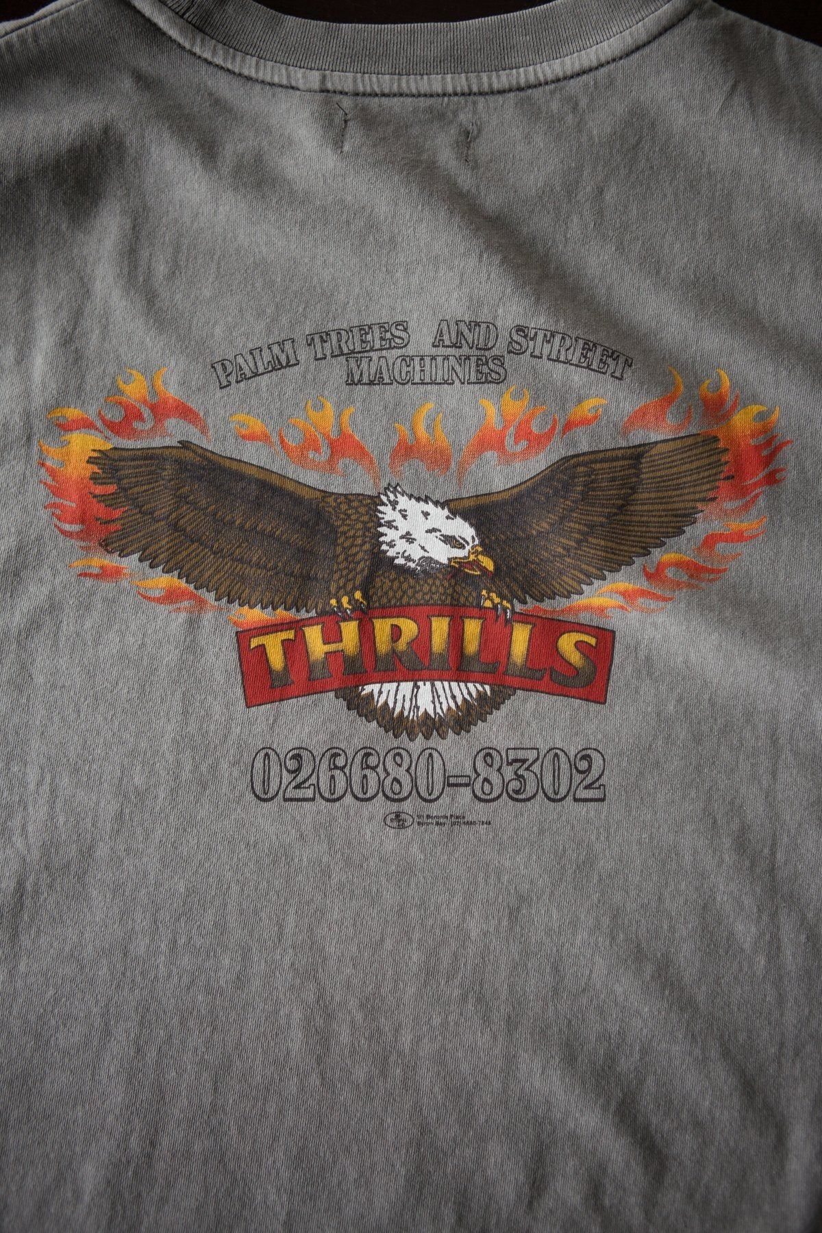 Wings of Fire Crop Merch Fit Tee - Washed Grey sold by Thrills product image thumbnail 7