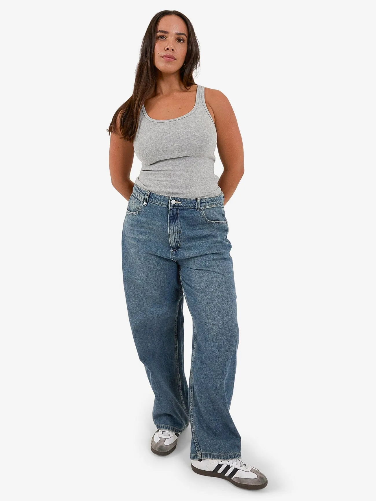 Tony Low Rise Big Baggy Jean - Vintage Mid Blue sold by Thrills product image thumbnail 4