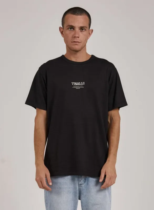 Hemp High Standards Merch Fit Tee - Black sold by Thrills