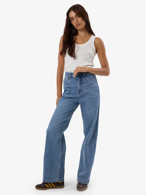 Cherry High Rise Stretch Jean - Dark Dust Blue sold by Thrills