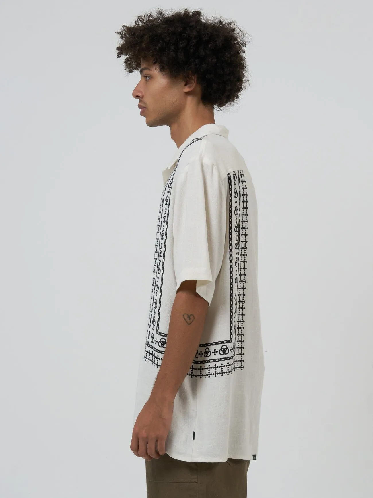 In Order and Disorder Bowling Shirt - Heritage White sold by Thrills product image thumbnail 5