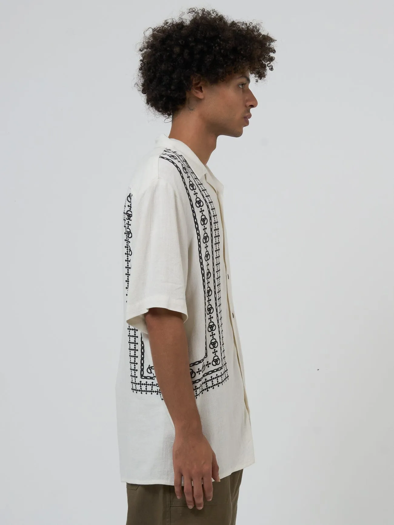 In Order and Disorder Bowling Shirt - Heritage White sold by Thrills product image thumbnail 4