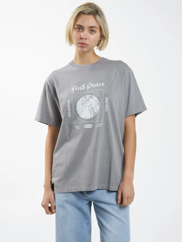 Find Peace Merch Fit Tee - Washed Gray sold by Thrills