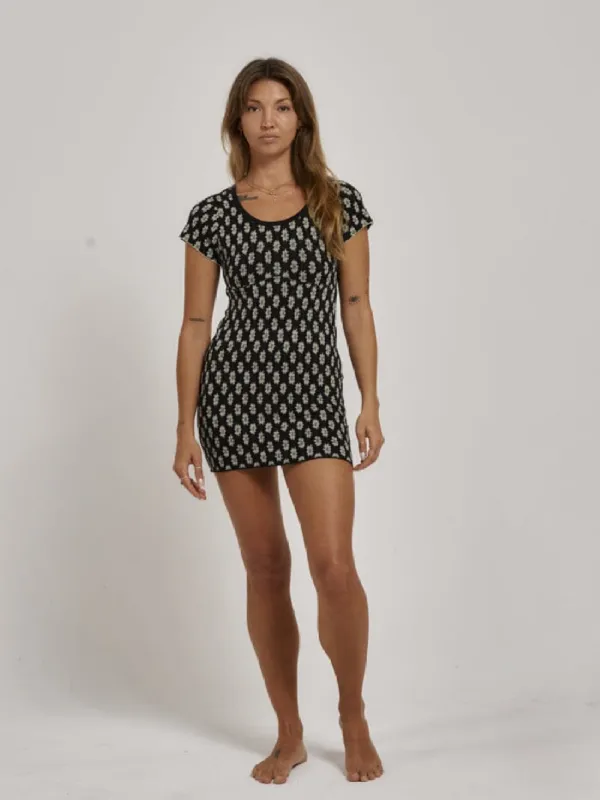 Jasmine Knit Dress - Black sold by Thrills