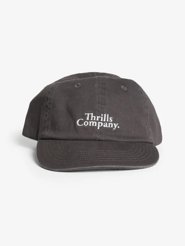 Constrasting Stack 6 Panel Cap - Dark Charcoal sold by Thrills
