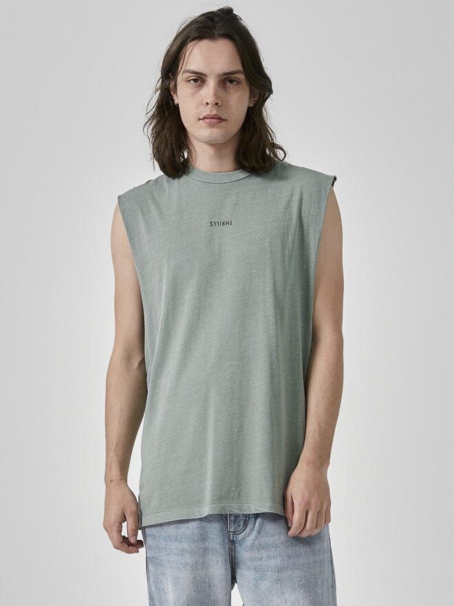 Minimal Thrills Merch Fit Muscle Tee - Seaglass Green sold by Thrills