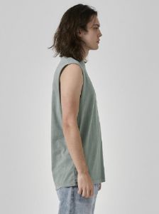 Minimal Thrills Merch Fit Muscle Tee - Seaglass Green sold by Thrills