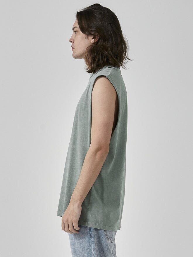 Minimal Thrills Merch Fit Muscle Tee - Seaglass Green sold by Thrills product image thumbnail 3