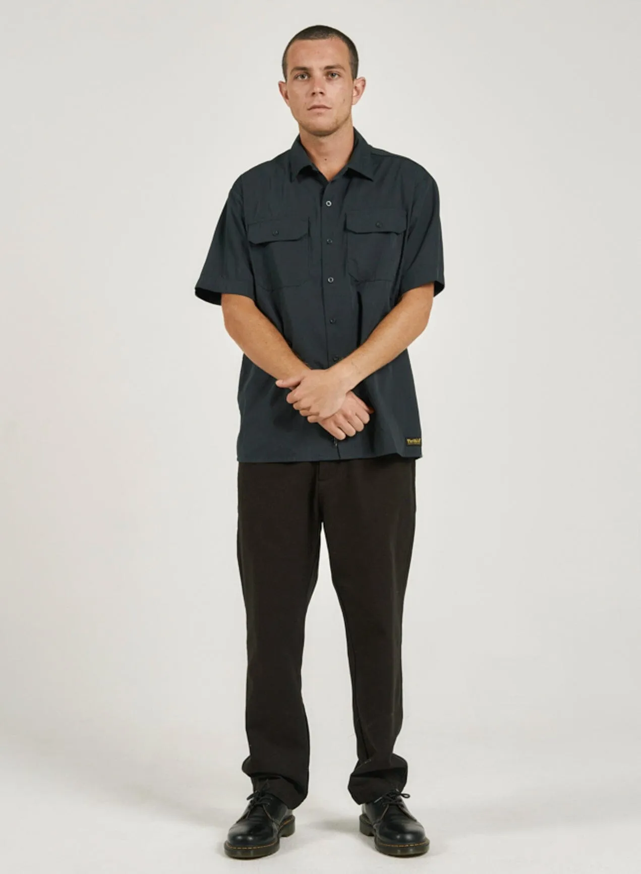 Thrills Union Short Sleeve Work Shirt - Spruce sold by Thrills product image thumbnail 5