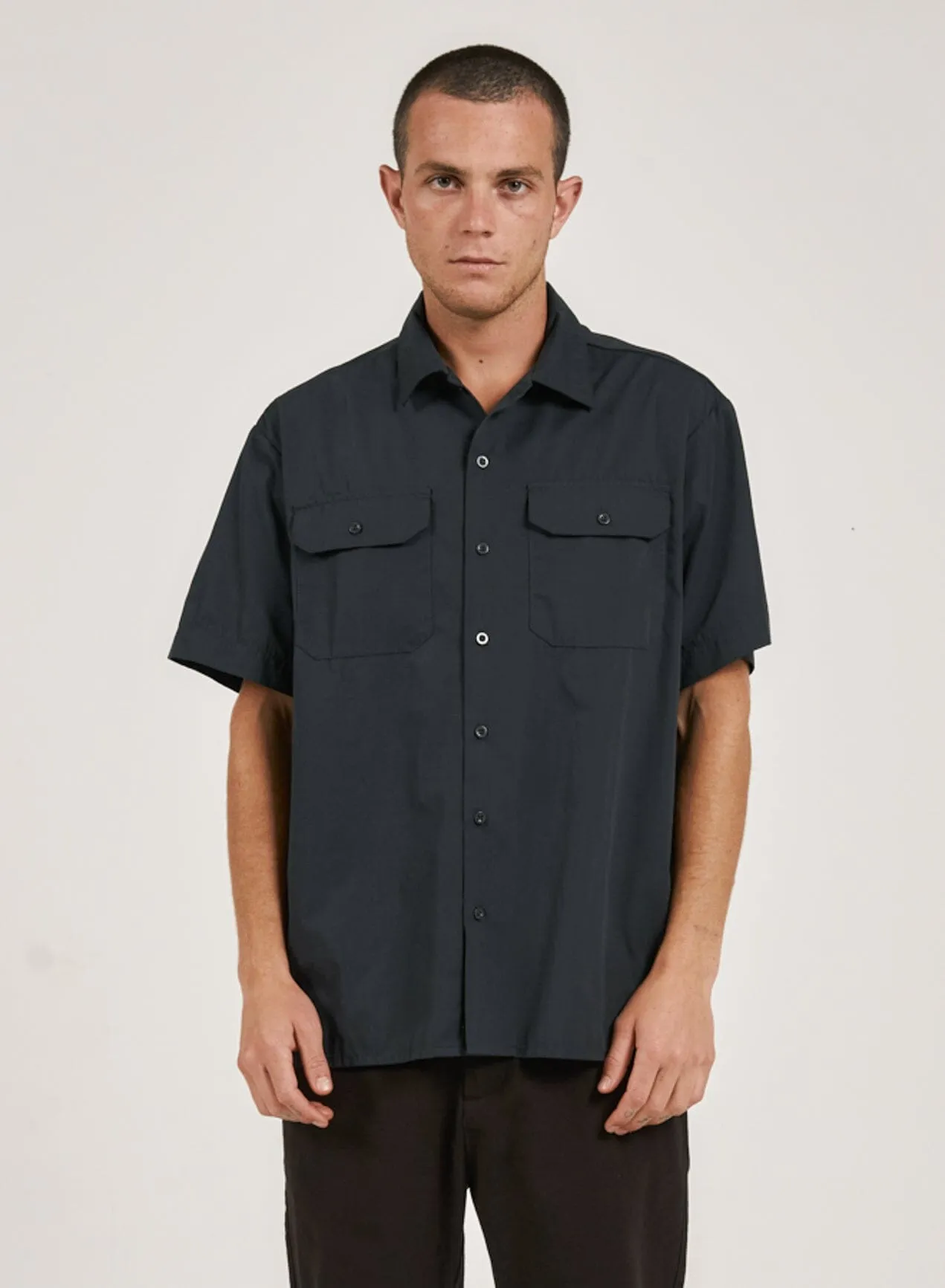 Thrills Union Short Sleeve Work Shirt - Spruce sold by Thrills