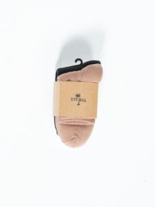 Minimal Thrills 3 Pack Sock - Cork/Merch Black/White sold by Thrills