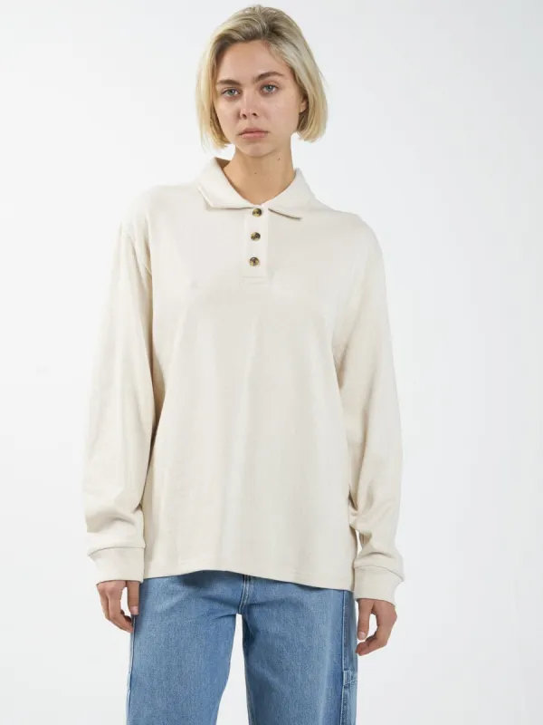 Logan Rugby Polo - Unbleached sold by Thrills