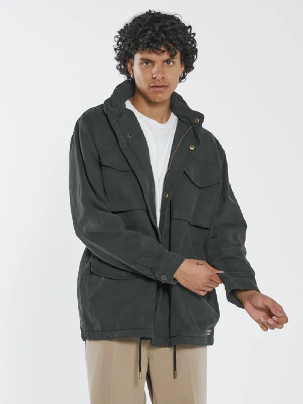 Formation Jacket - Oil Green sold by Thrills