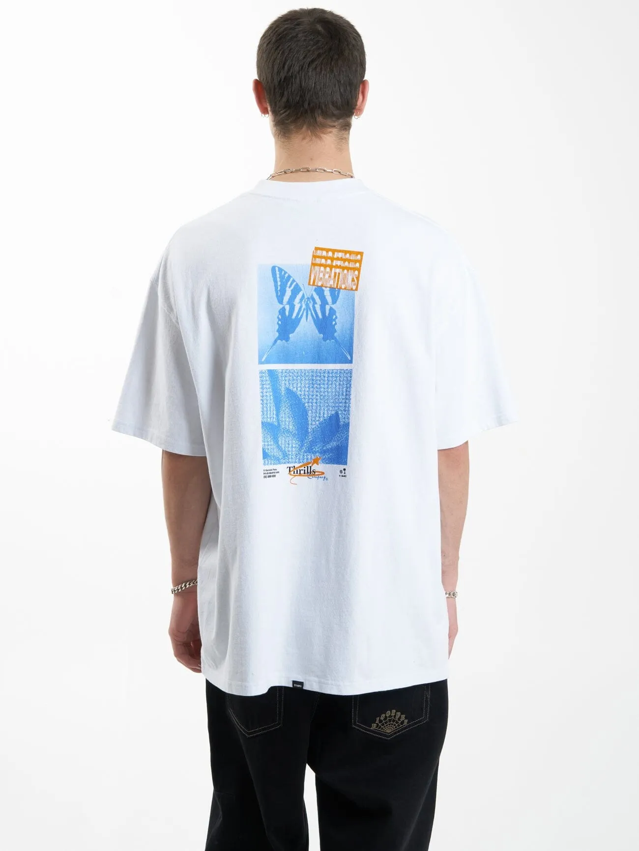Earthdrone Box Fit Oversize Tee - White sold by Thrills product image thumbnail 2