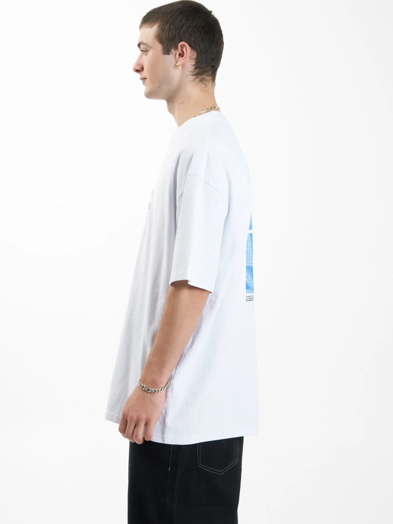 Earthdrone Box Fit Oversize Tee - White sold by Thrills product image thumbnail 3