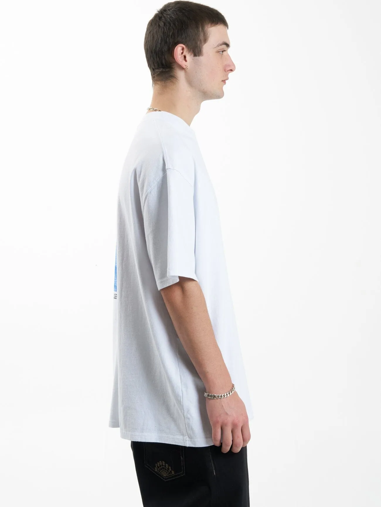 Earthdrone Box Fit Oversize Tee - White sold by Thrills product image thumbnail 4