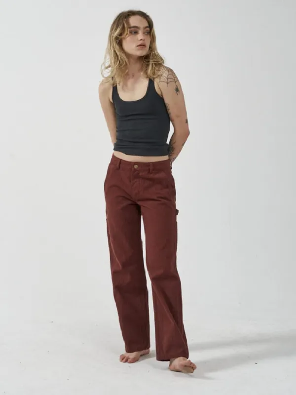 Dell Stripe Low Carpenter Pant - Port sold by Thrills