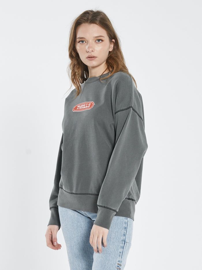 Red Pill Slouch Crew - Merch Black sold by Thrills product image thumbnail 3