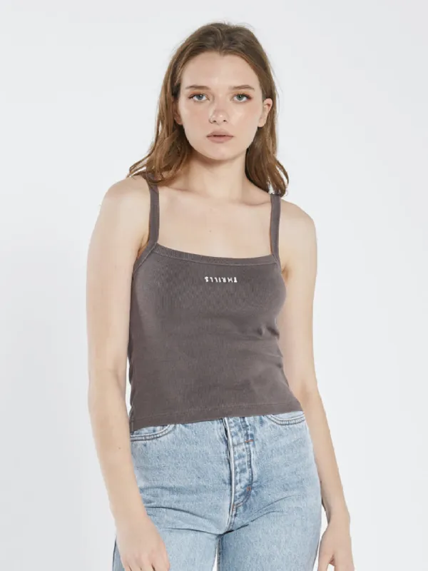 Minimal Thrills Rib Singlet - Plum sold by Thrills