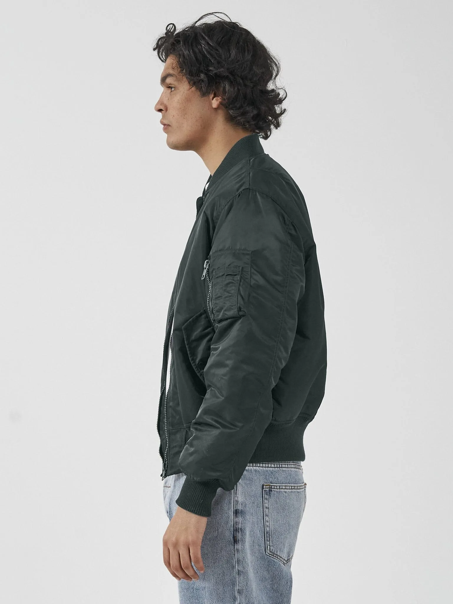 Thrills Union Bomber - Oil Green sold by Thrills product image thumbnail 2