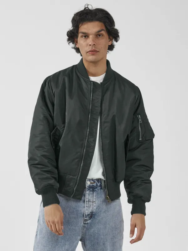 Thrills Union Bomber - Oil Green sold by Thrills