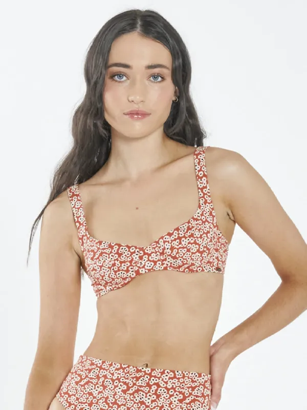 Mallory Underwire Bikini Top - Red sold by Thrills