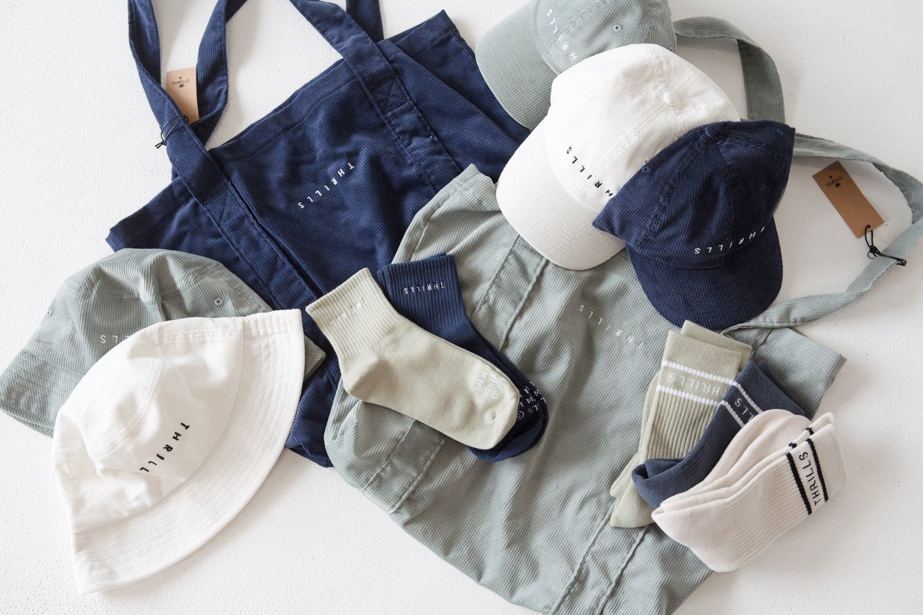 Minimal Thrills 3 Pack Sock - Heritage White - Eucalyptus - Ink sold by Thrills product image thumbnail 2